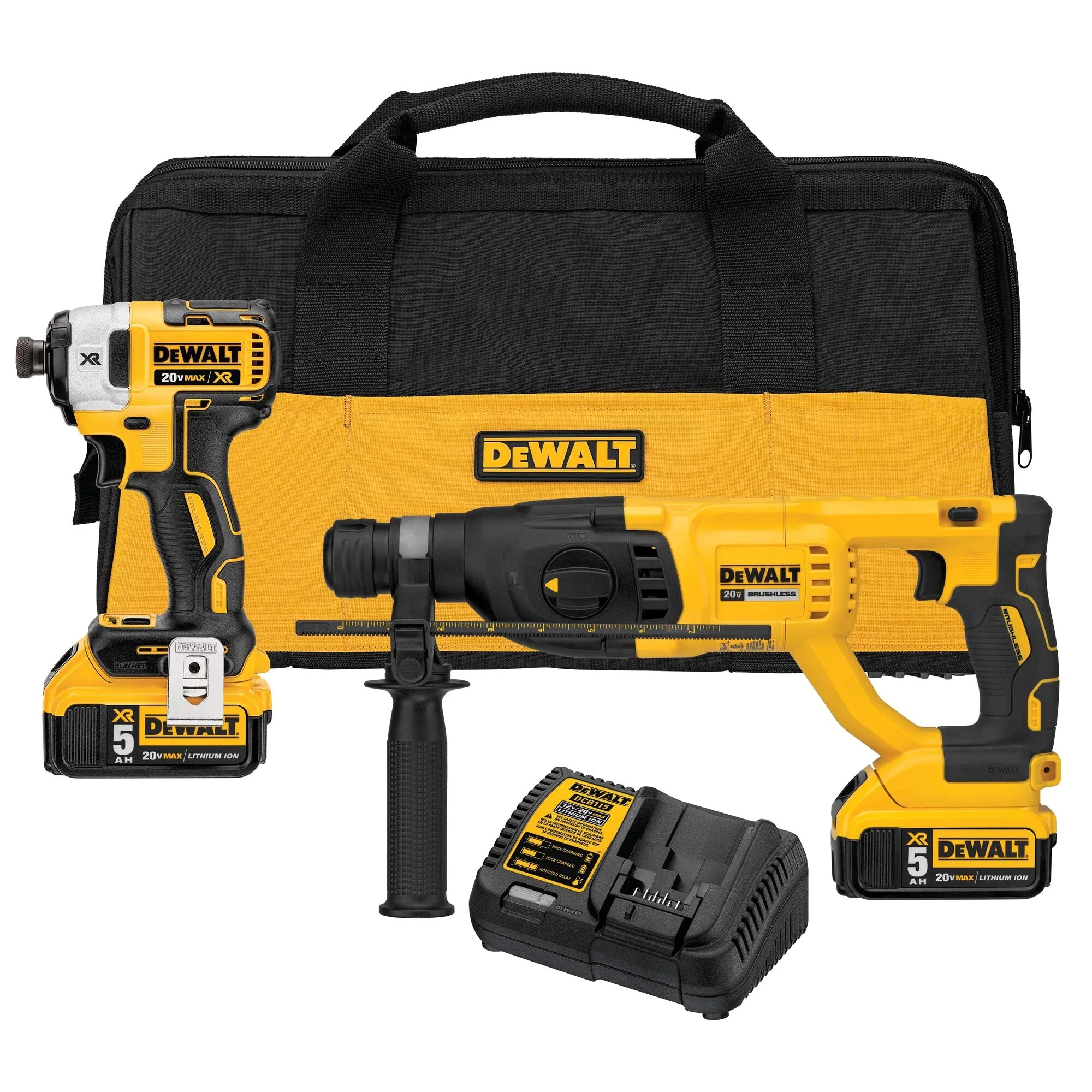 20V Max* Xr Brushless 1" Sds Plus Rotary Hammer And Impact Driver Kit