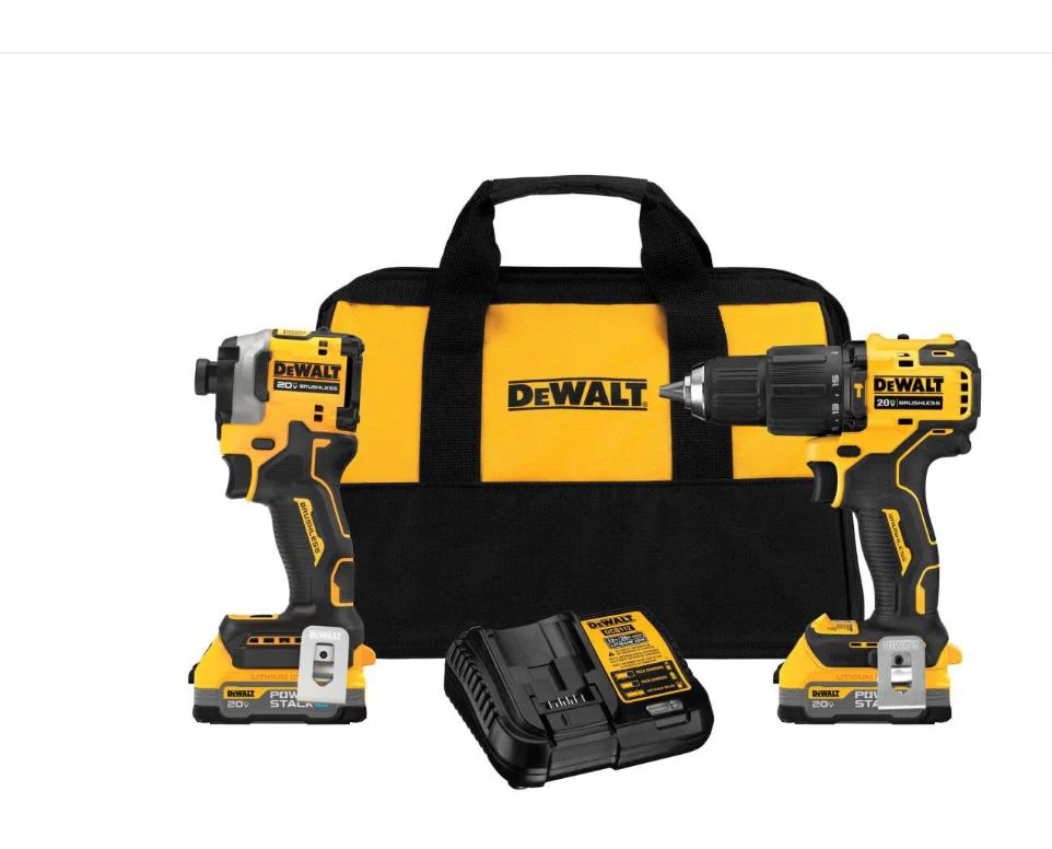 DEWALT 20V MAX* Brushless 2- Kit W POWERSTACK™