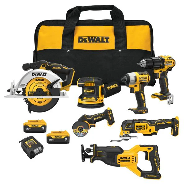 DEWALT 20V MAX* Brushless Site Ready 7-Tool Combo Kit