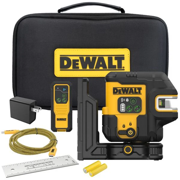 DEWALT USB Green 2-Spot & Crossline Laser Kit