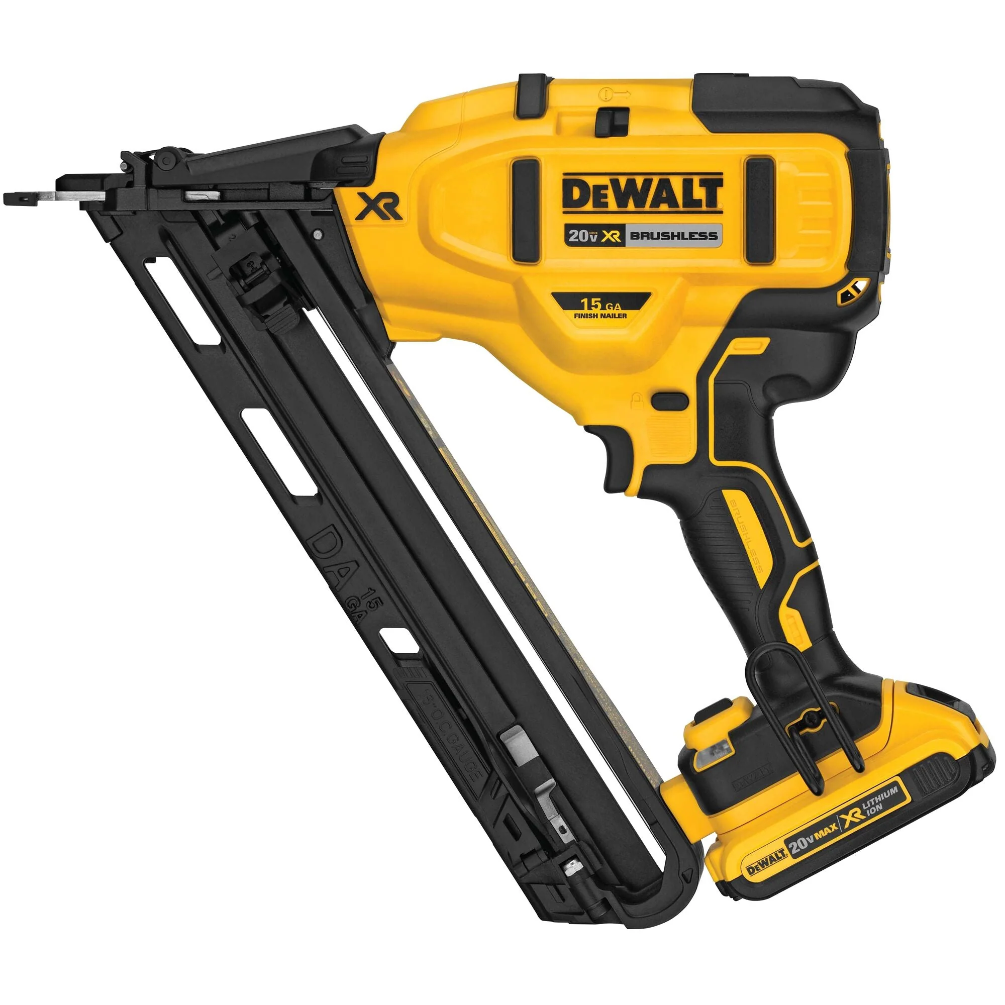DEWALT 20V Max Xr 15 Ga Cordless Angled Finish Nailer Kit