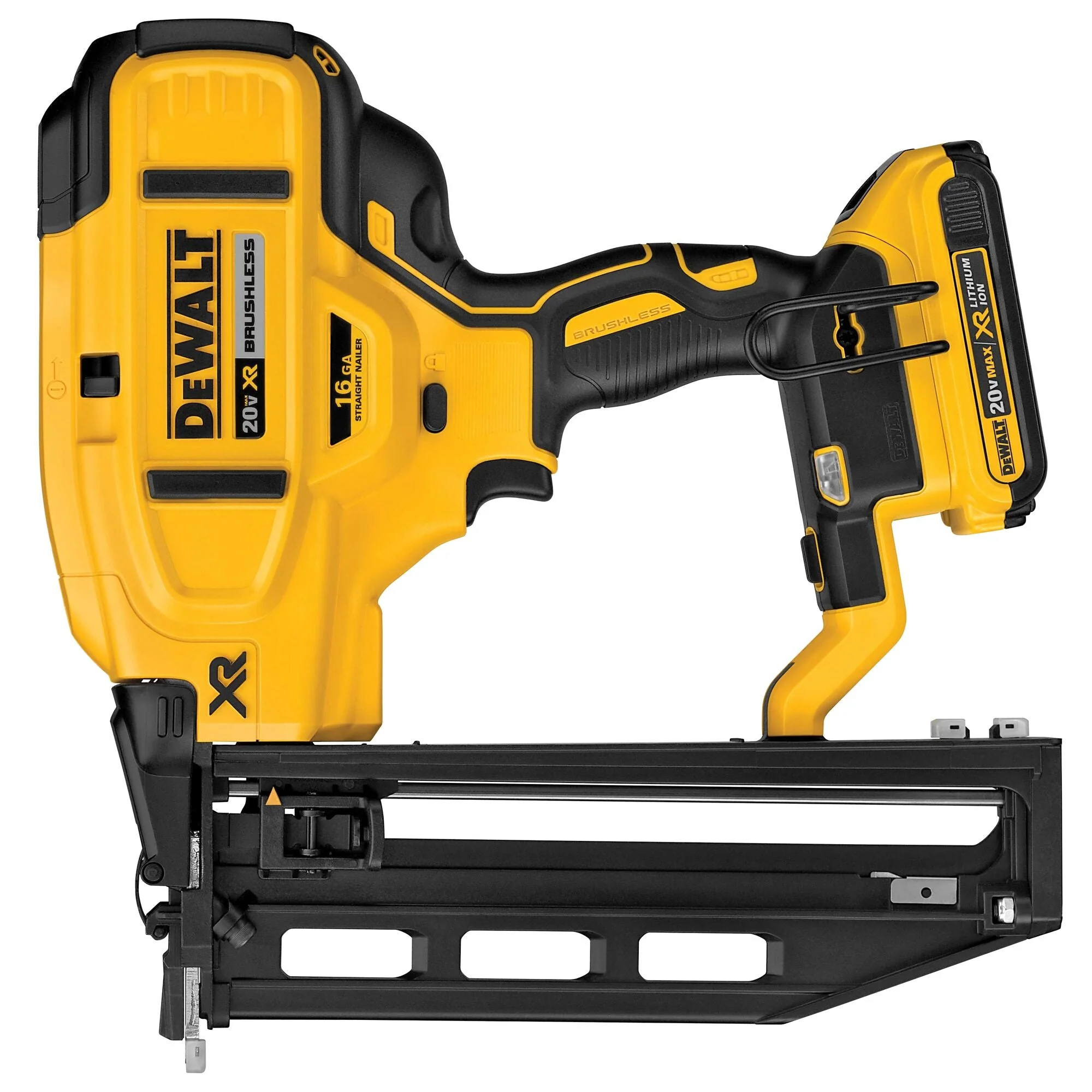 DEWALT 20V Max Xr 16 Ga Cordless Straight Finish Nailer Kit