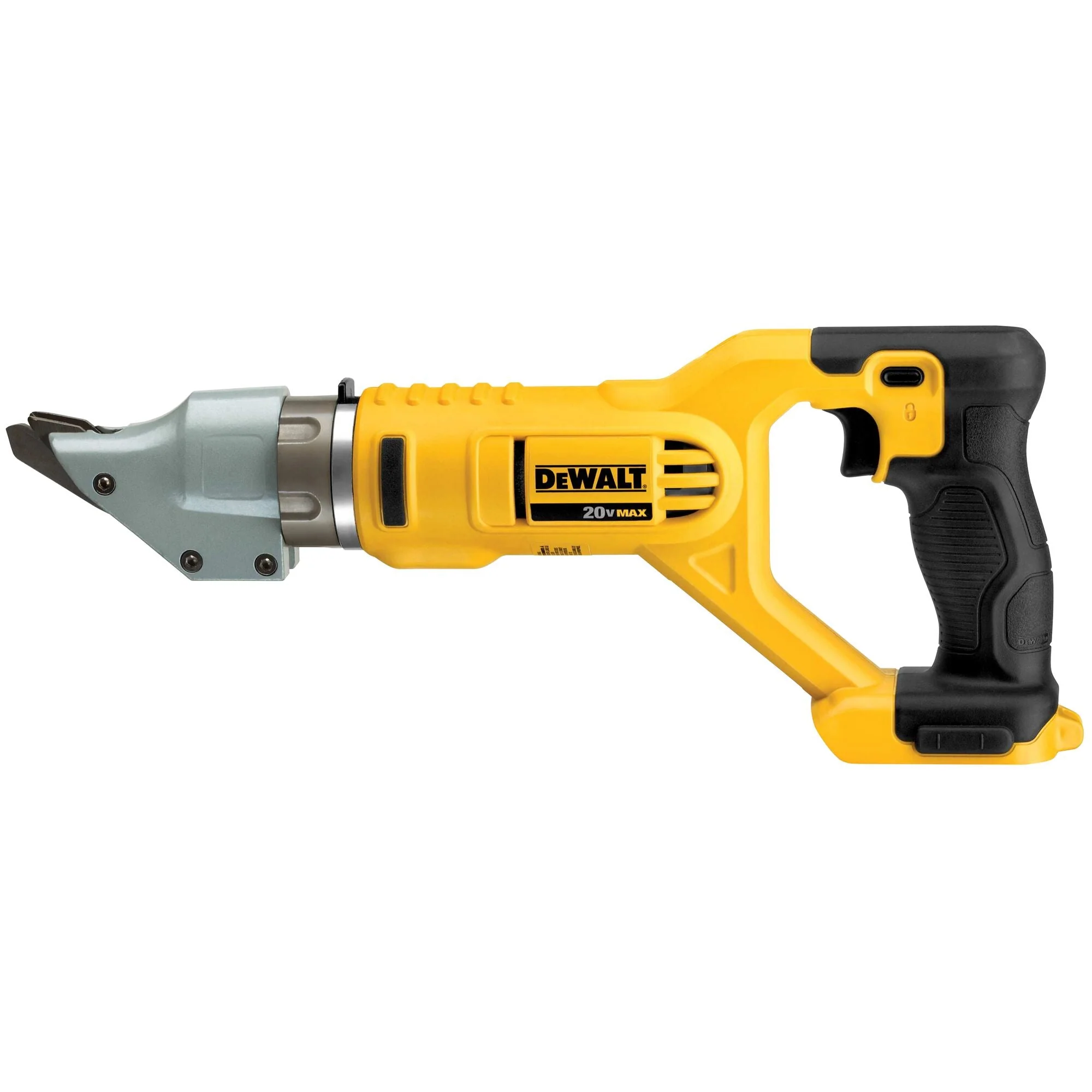 DEWALT 20V MAX* Metal Shear, Swivel Head, Double Cut, 14  Guage, Tool Only