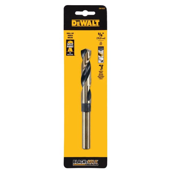 1/16 In. Black And Gold Drill Bits