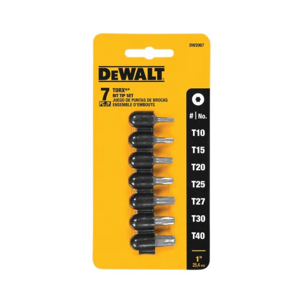 DEWALT 7 Pc Star Bit Tip Set