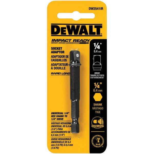 1/4" Hex Shank To 1/4" Socket Adaptor