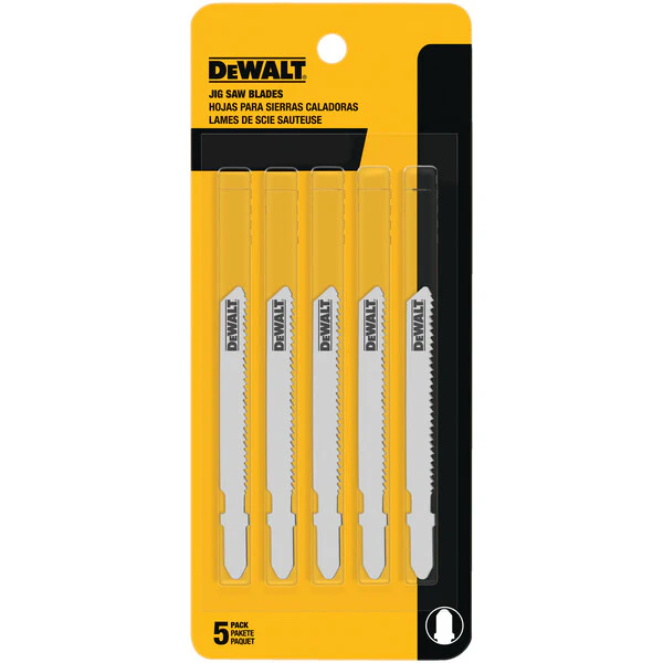 Jigsaw Blades, Thin Metal Cutting, T-Shank, 3-Inch, 24-Tpi