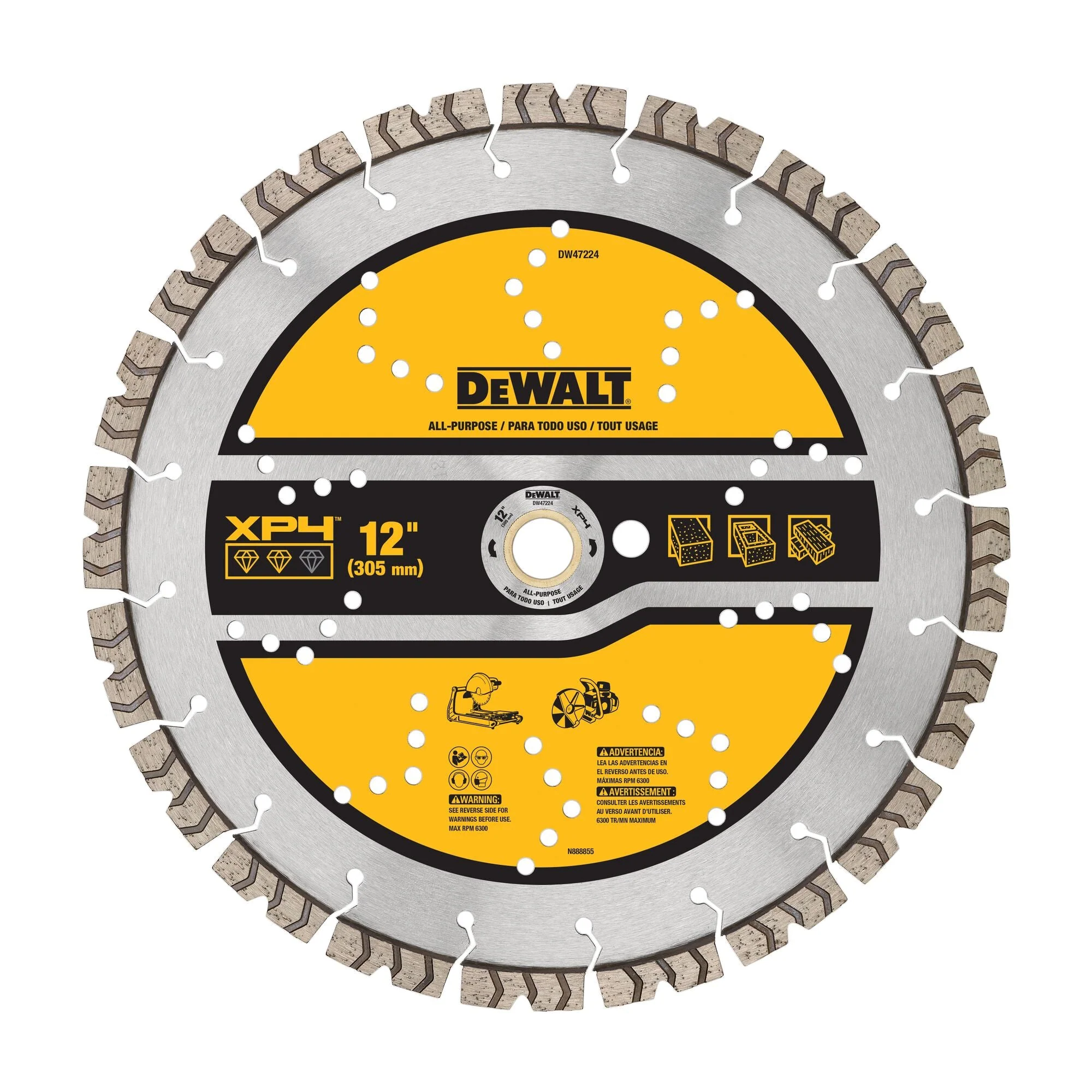 DEWALT 12IN SEGMENTED XP4 ALL PURPOSE