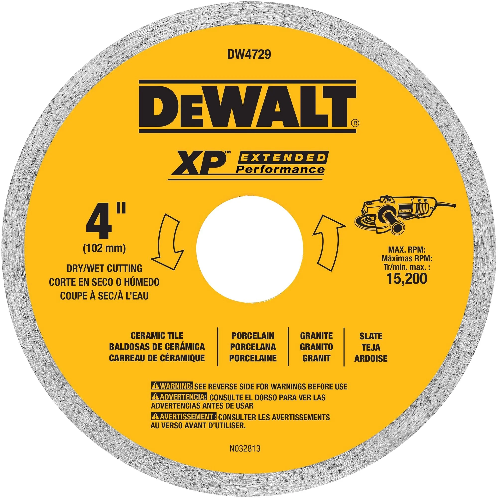 4" X .060" Ceramic Tile Blade Wet/Dry