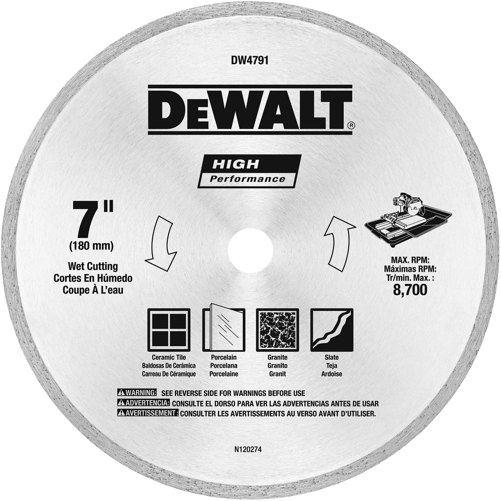 DEWALT 7-Inch Tile Blade