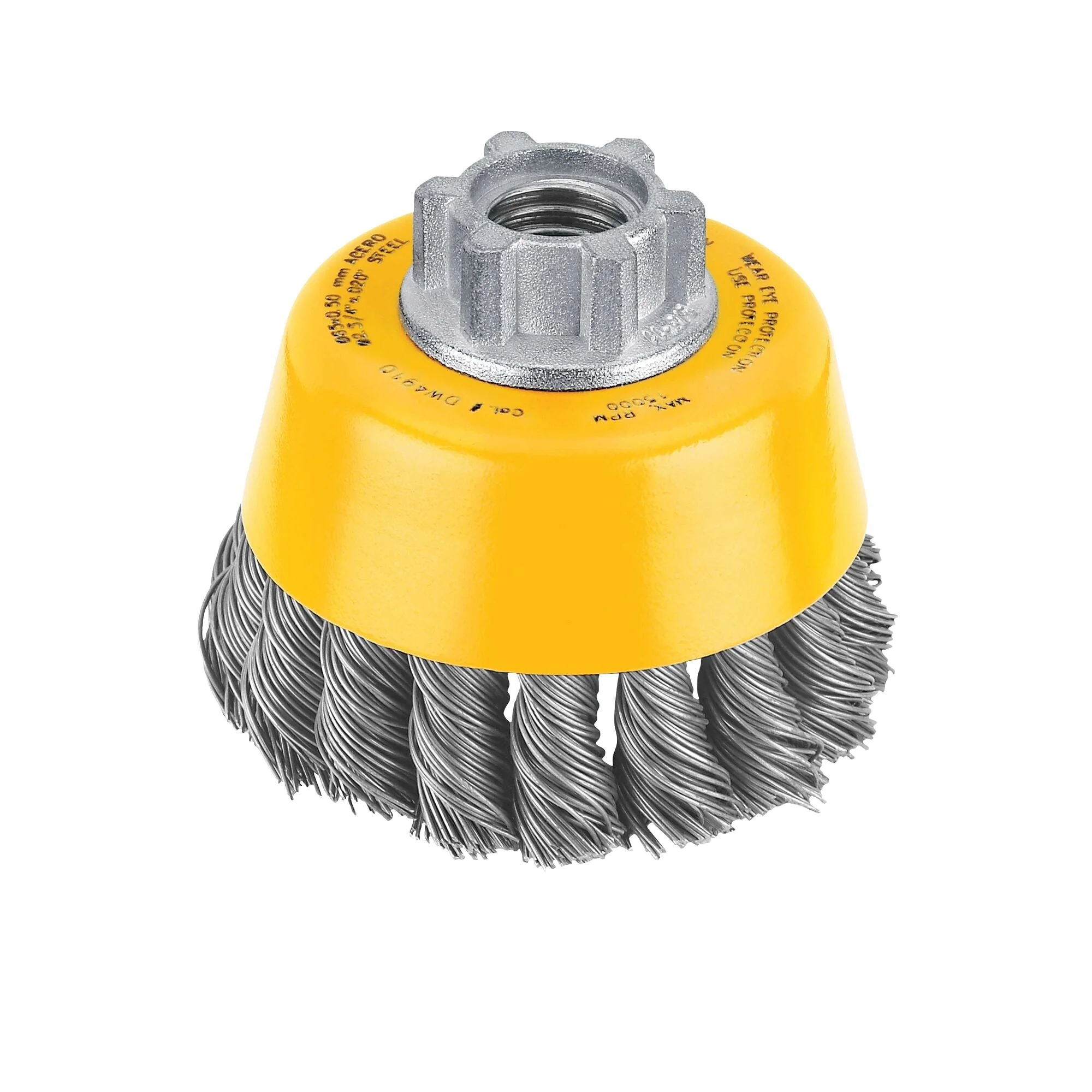 3" X 5/8"-11 Hp .020 Carbon Knot Wire Cup Brush