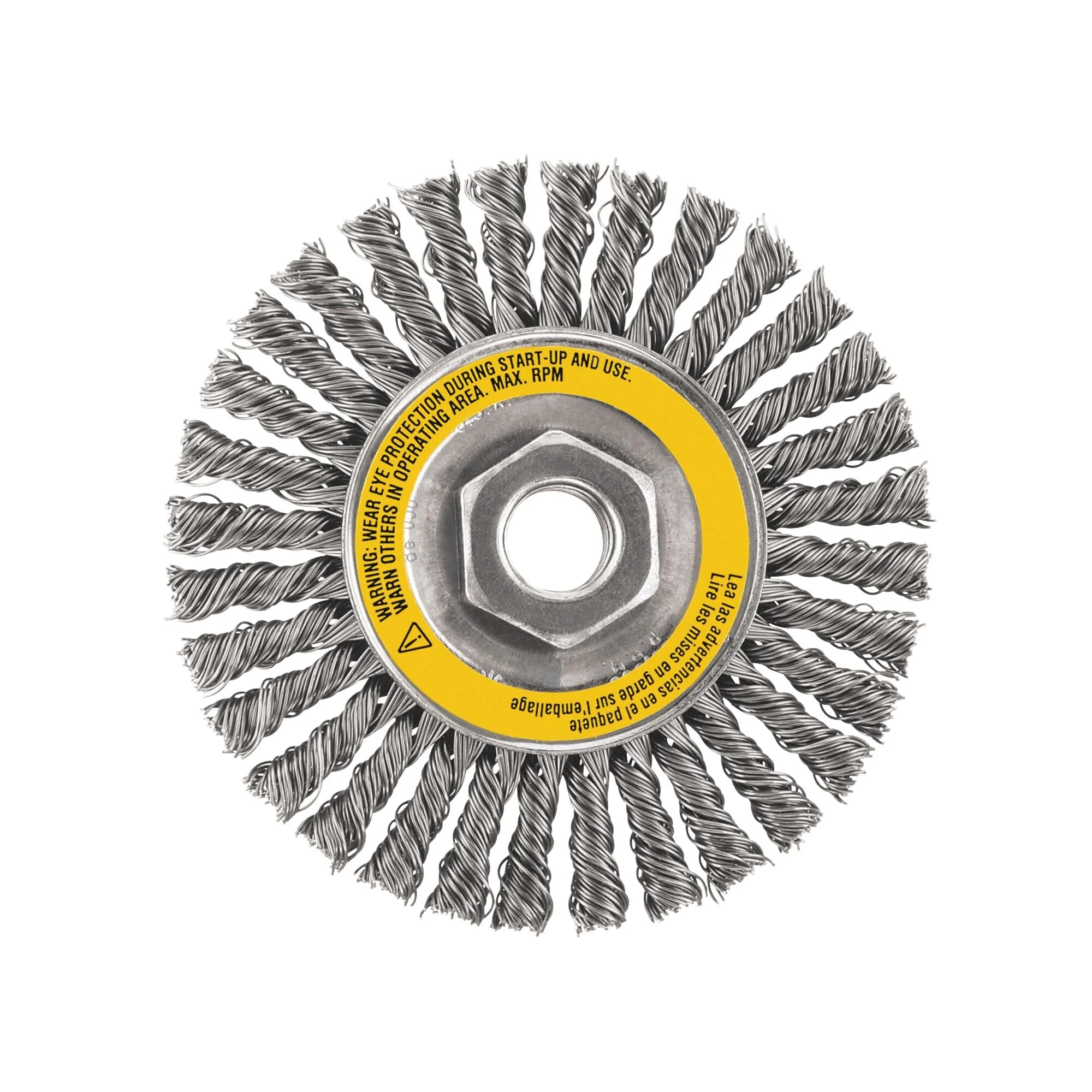 DEWALT 6" X 5/8"-11 Hp .020 Carbon Stringer Wire Wheel