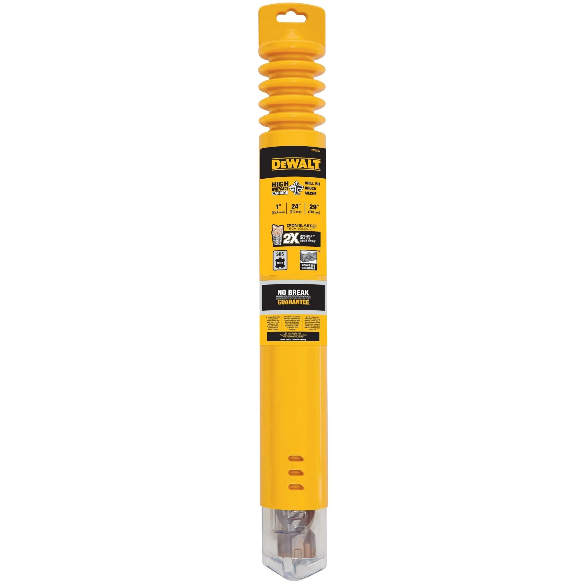 DEWALT 1-Inch X 24-Inch X 29-Inch High Impact 4 Cutter Sds Max