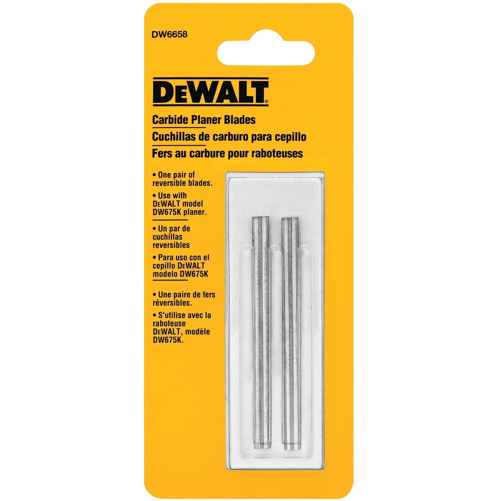 DEWALT Reversible Carbide Planer Blades