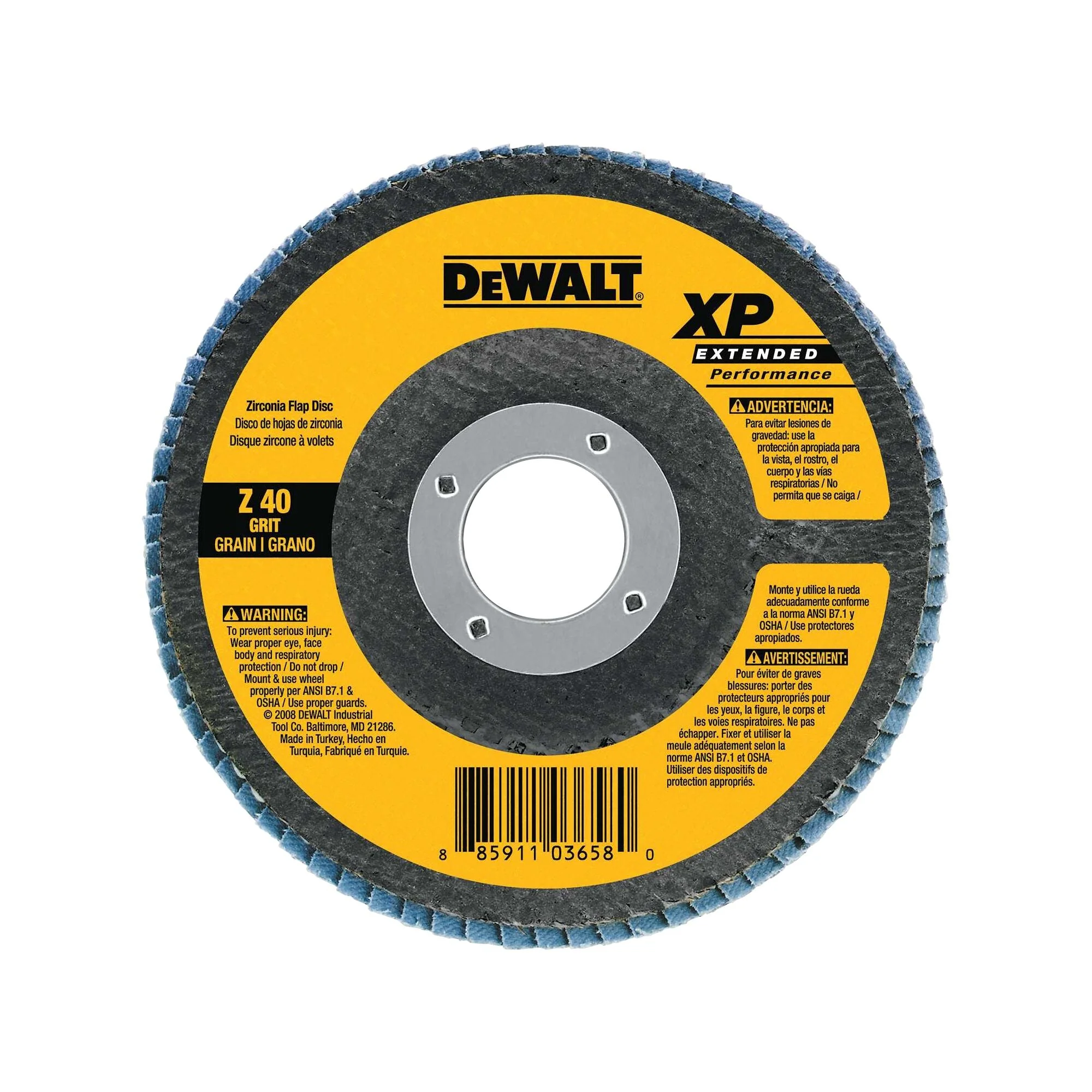 DEWALT 4-1/2-Inch By 7/8-Inch 60G Xp Flap Disc