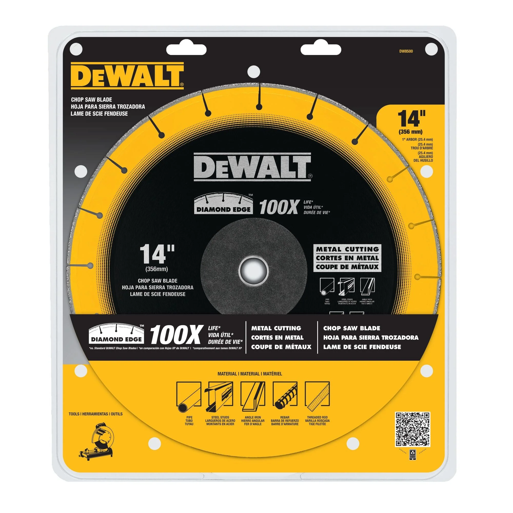 DEWALT 14-Inch By 1-Inch Diamond Edge Chop Saw Blade