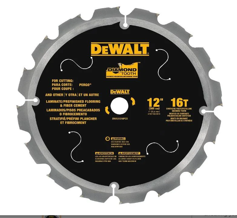 DEWALT 16T Pcd Tipped Laminate Cutting Blade, 12"