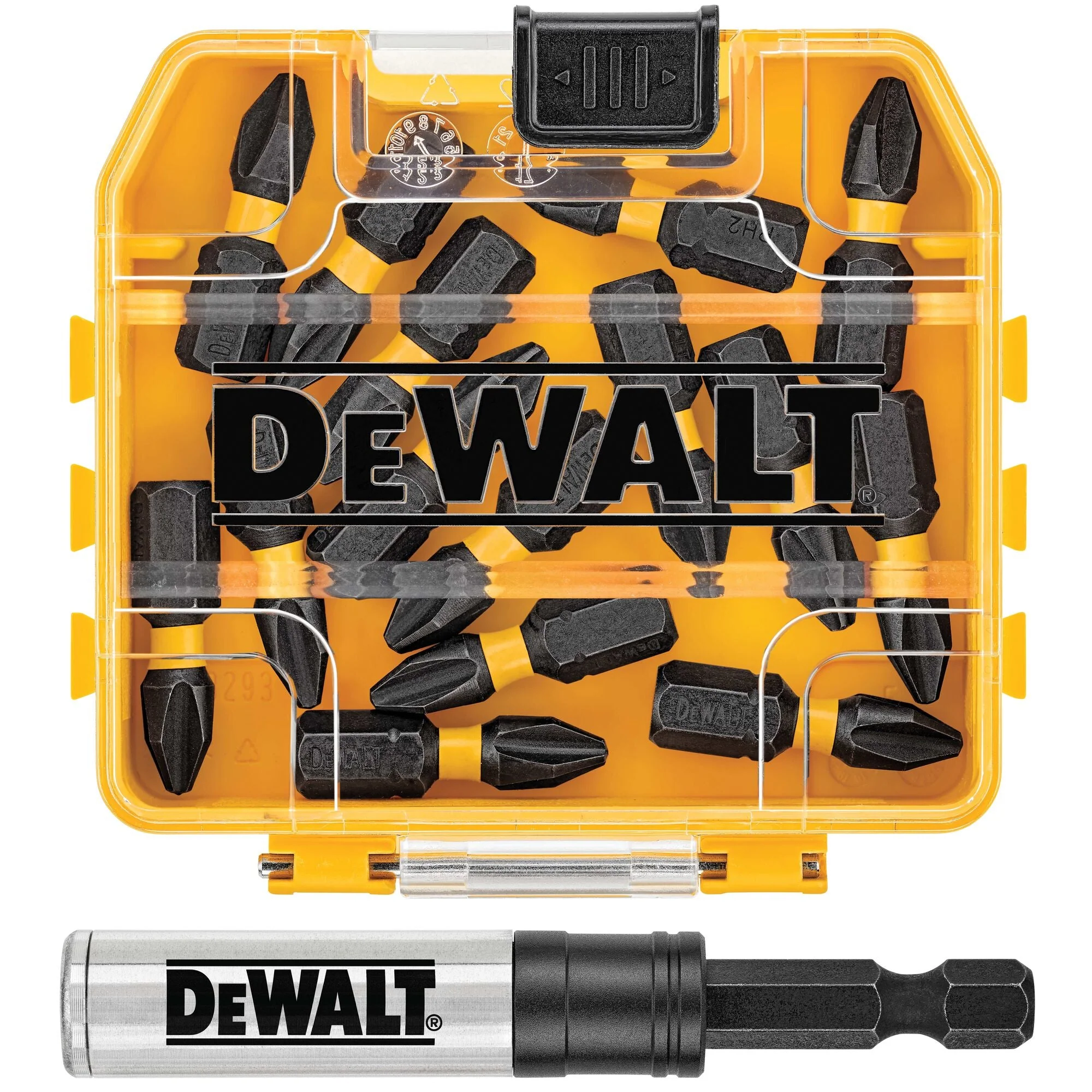 DEWALT FlexTorq™ Impact Driver Bit Set, Phillips, 1/4-Inch X 1-Inch, 15-Piece