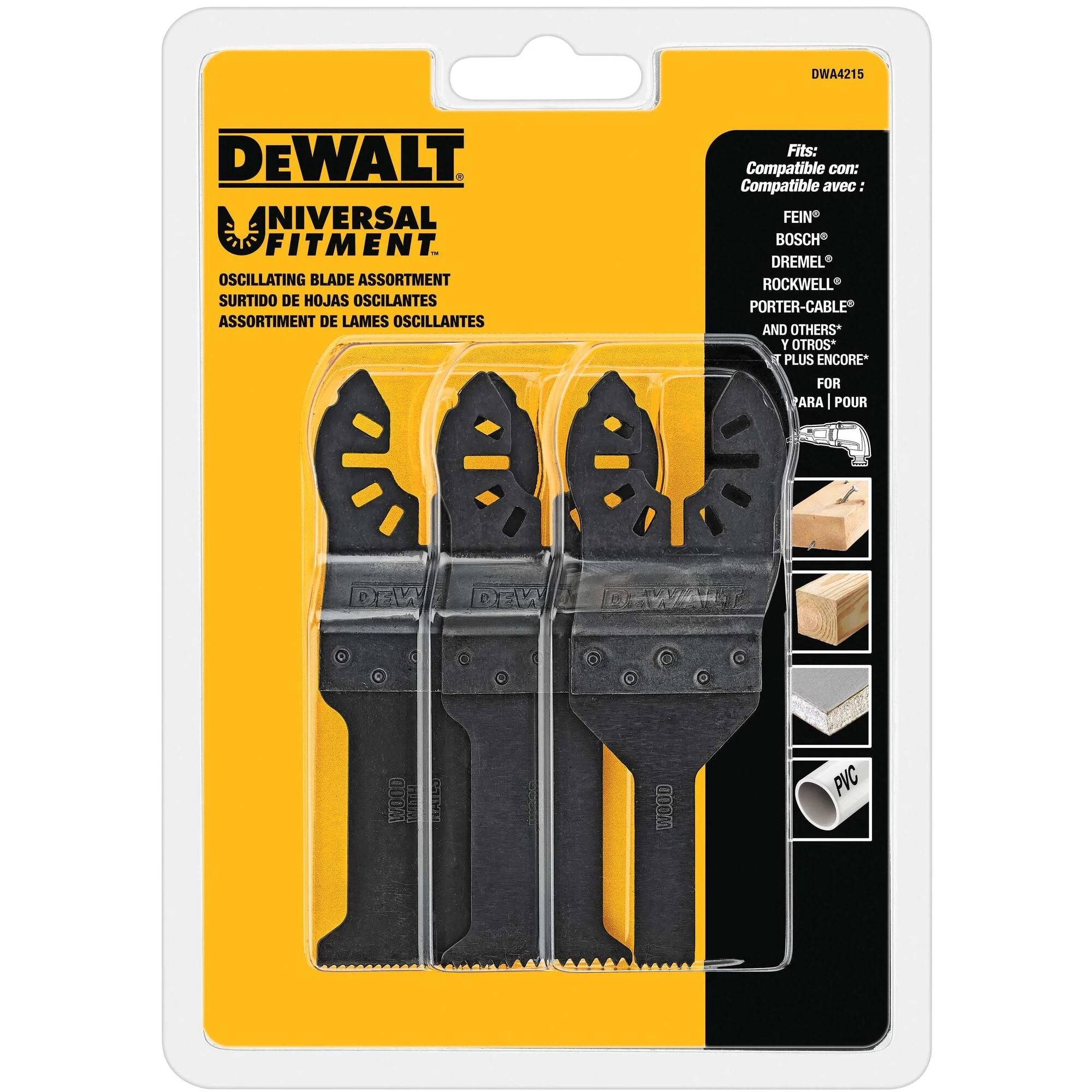 DEWALT Oscillating Tool Blades Set, 3-Piece