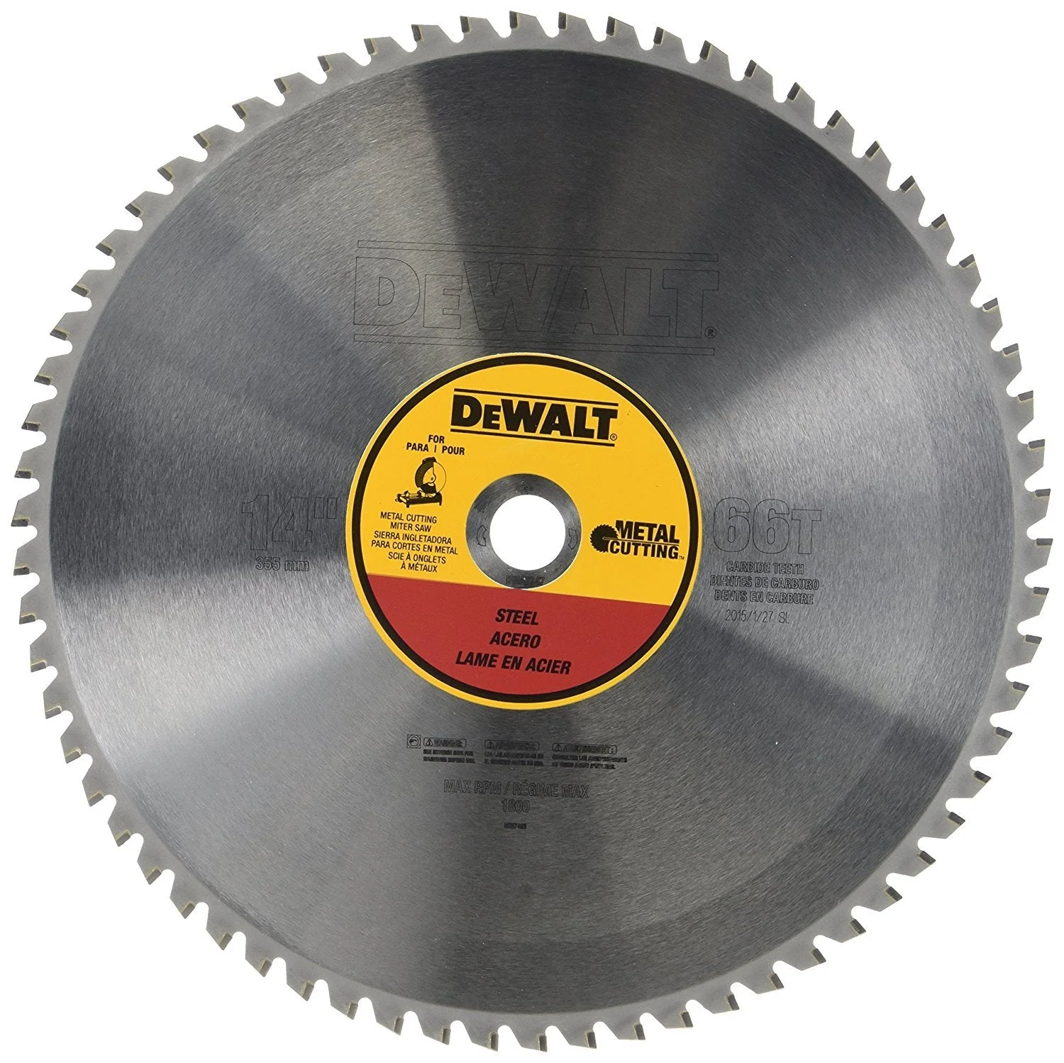 14" 66t Heavy Gauge Ferrous Metal Cutting  1" Arbor