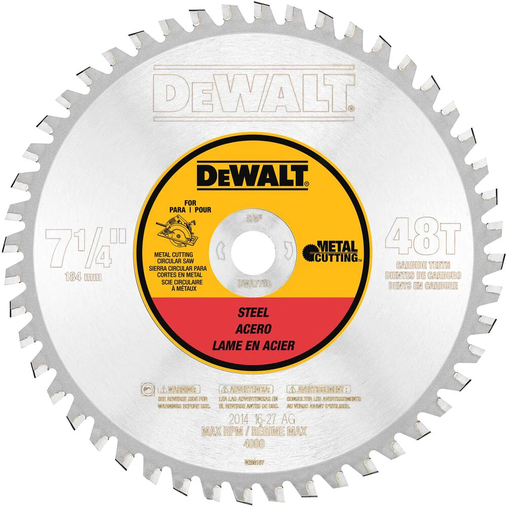 7-1/4" 48t Ferrous Metal Cutting 5/8" Arbor