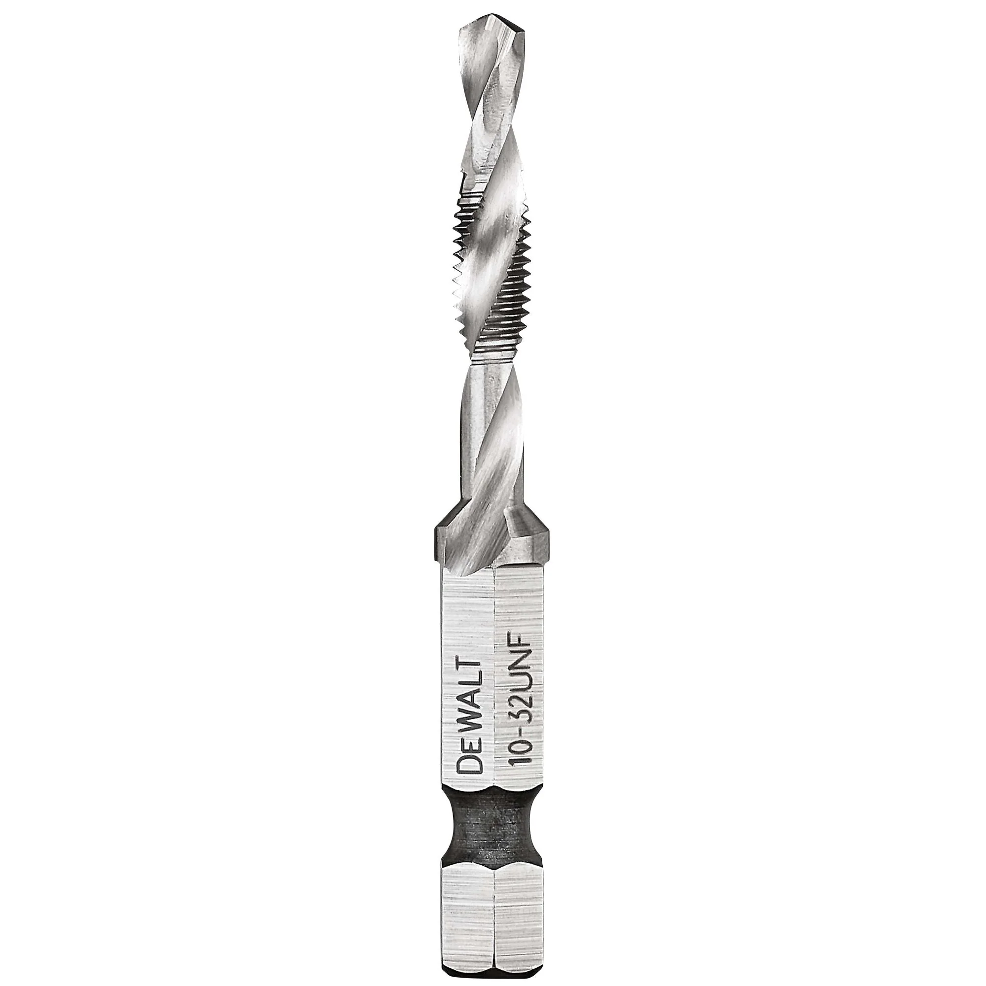 DEWALT DWADTQTR1032 Impact Ready 10-32 UNF Drill Tap, 1/4" Capacity