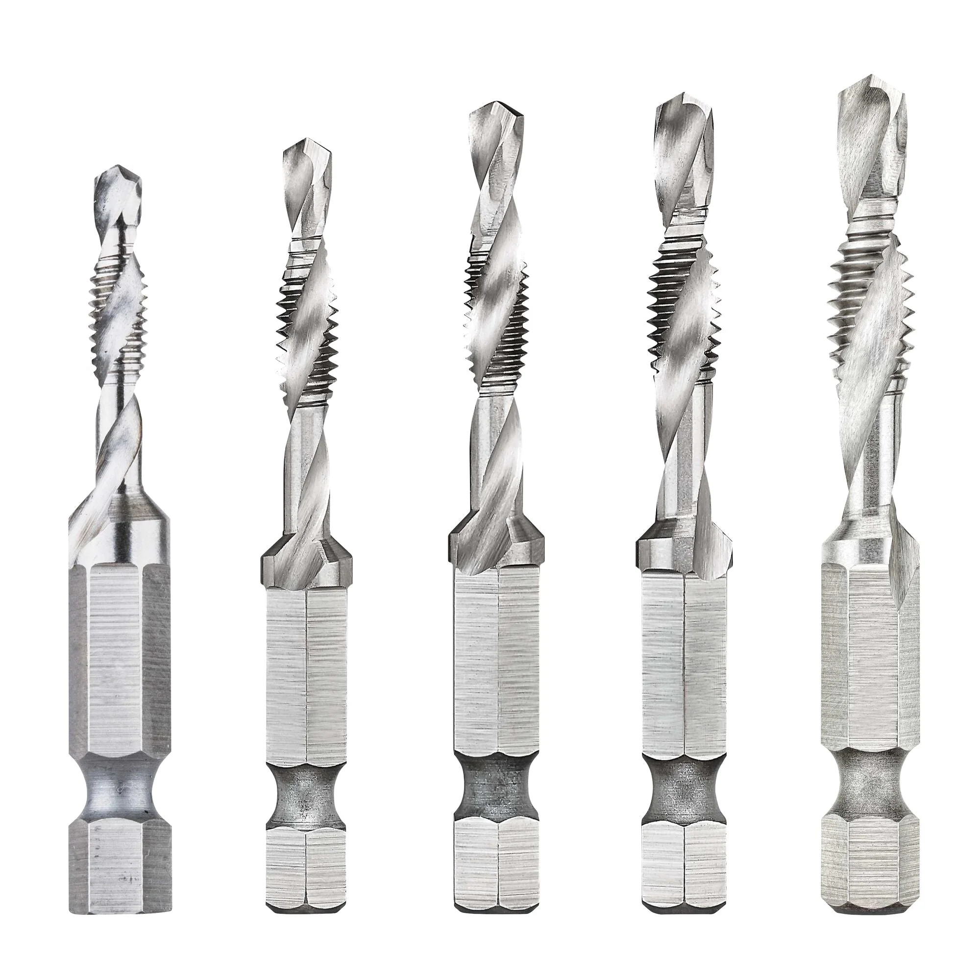 DEWALT Drill Tap Set, Impact Ready, 1/4-Inch, 5-Piece
