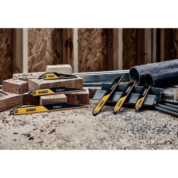 DEWALT ELITE SERIES™ 9" 8 TPI Metal Cutting Carbide Tipped Reciprocating Saw Blades (3 Pack)
