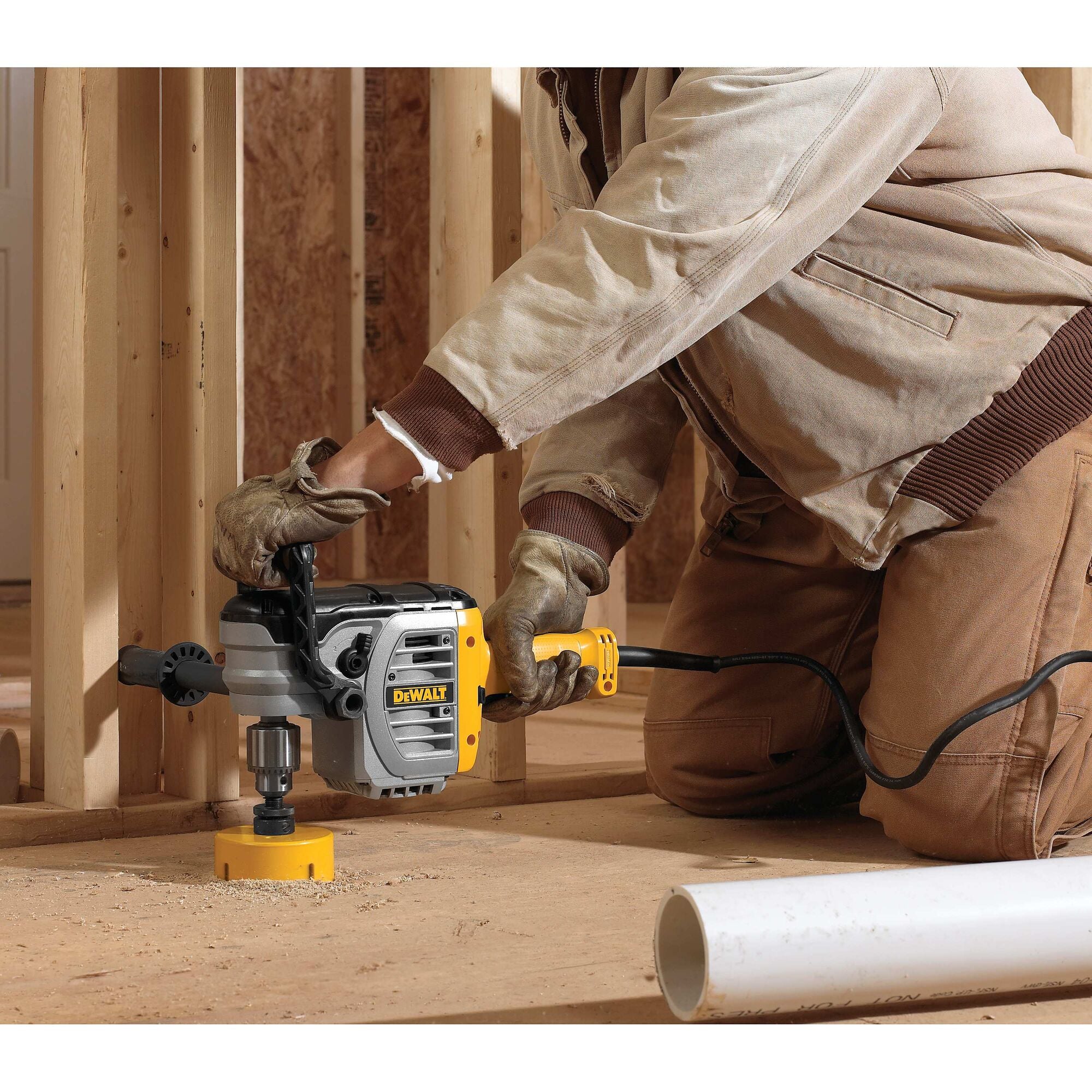 DEWALT Electric Drill, Stud & Joist With Clutch, 1/2-Inch, Variable Speed Reversible