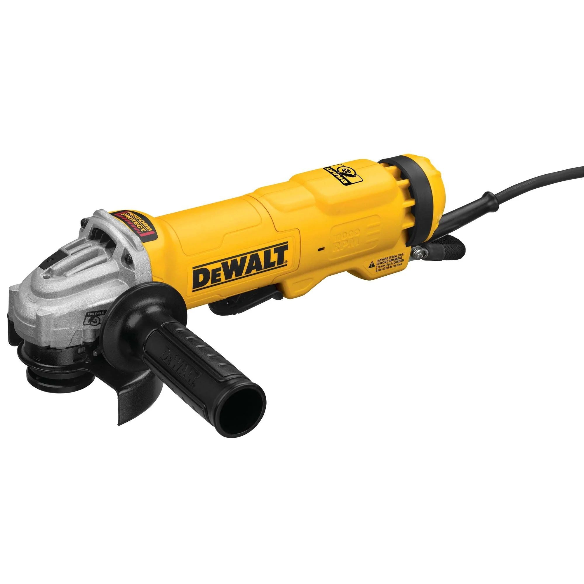 DEWALT Angle Grinder Tool, 4-1/2-Inch, Paddle Switch With Brake And No Lock-On