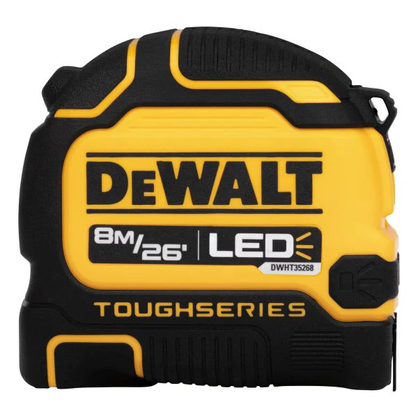 DEWALT 8M/26Ft Dewalt Lighted Tape Measure
