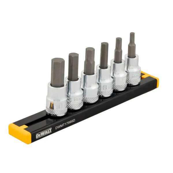DEWALT 3/8 in. Drive MM Hex Bit Socket Set (6 pc.)