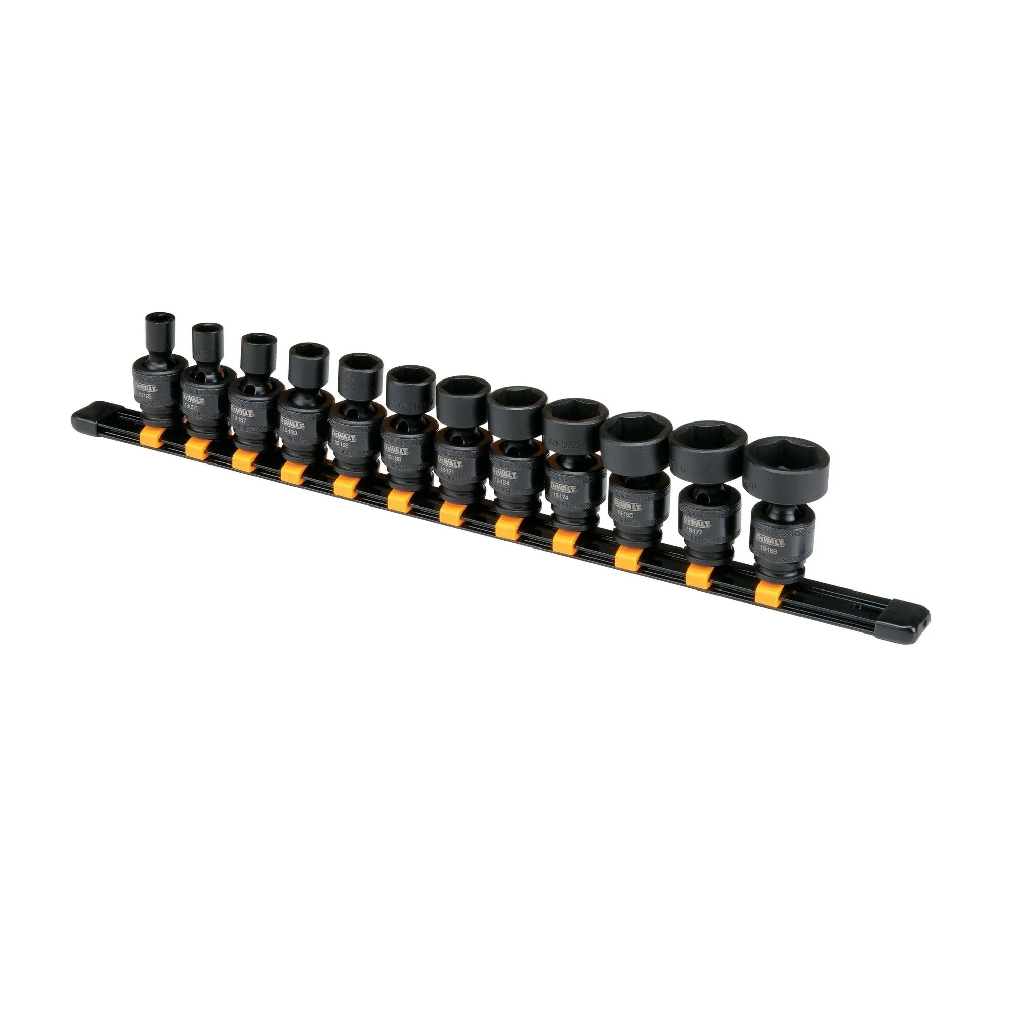 DEWALT Universal Impact Socket Set, 12-Piece 3/8" Drive Sae