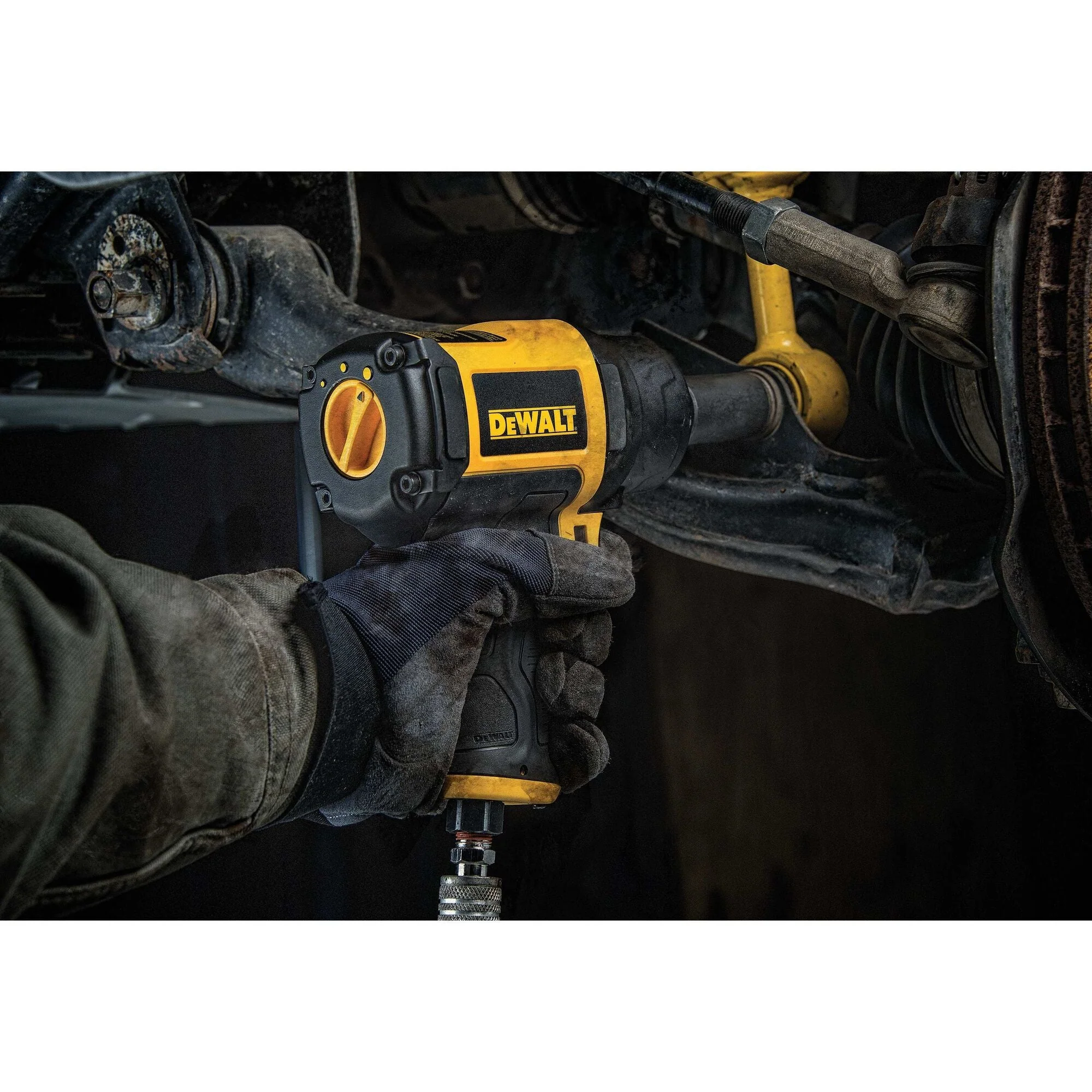 DEWALT Impact Wrench With Hog Ring, Square Drive, Heavy Duty, 1/2-Inch