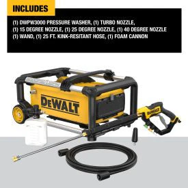 DEWALT 3000 MAX PSI* 1.1 GPM* 15 amp Brushless Jobsite Electric Cold Water Pressure Washer - Image 2