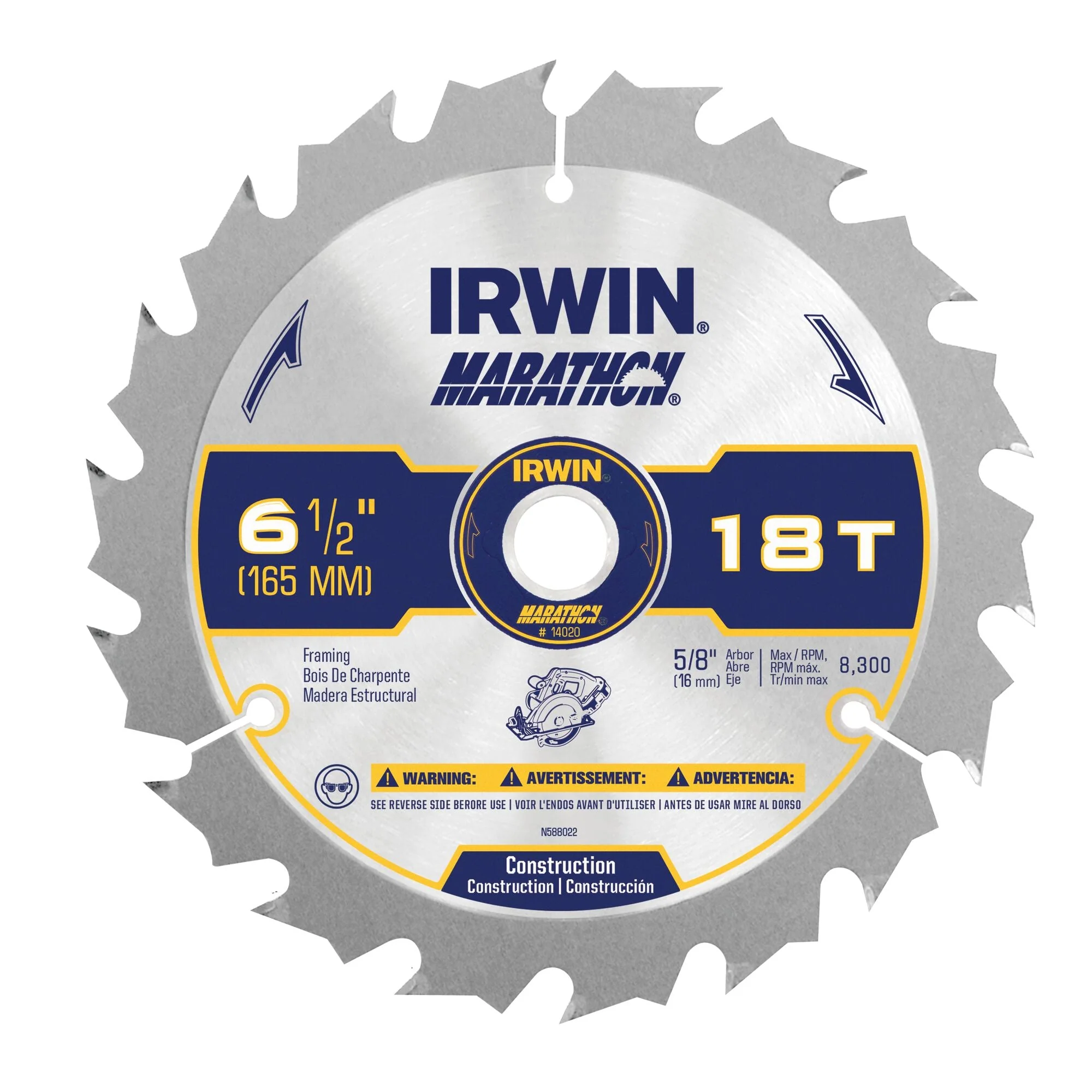 IRWIN 6 1/2-In 18T Saw Blade