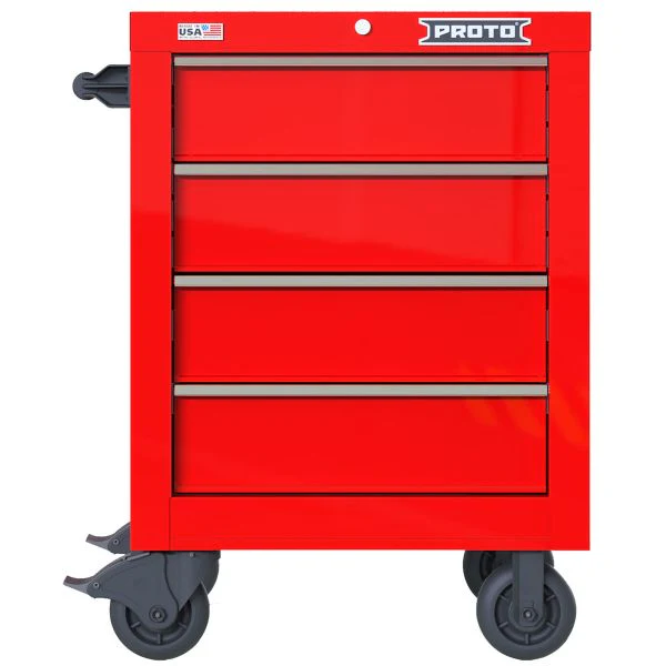 PROTO 27 Inch 7 Drwr Top Red Chrome