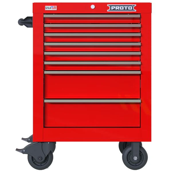 PROTO 27 Inch 8 Drwr Roller Red Chrome