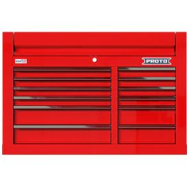 PROTO 42 Inch 12 Drwr Top Red Chrome