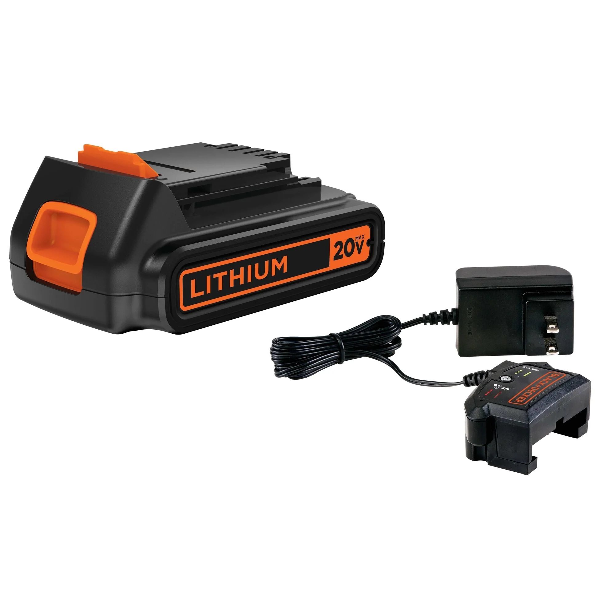 BLACK+DECKER 20V MAX* POWERCONNECT™ 1.5Ah Lithium Ion Battery + Charger - LBXR20CK