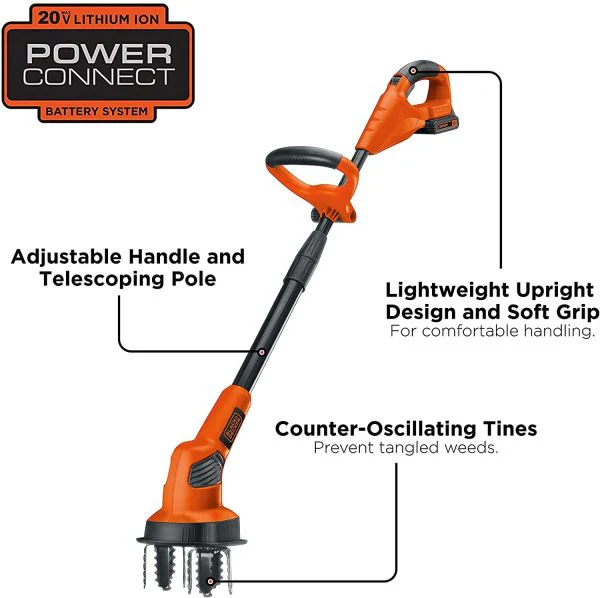 BLACK+DECKER 20V MAX* Lithium Garden Cultivator - LGC120