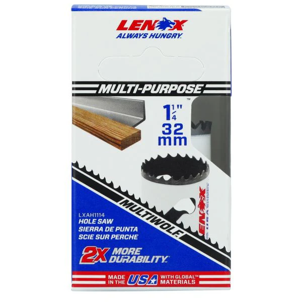 LENOX 1-1/4" Speed Slot Bi-Metal Hole Saw With T3 Technology