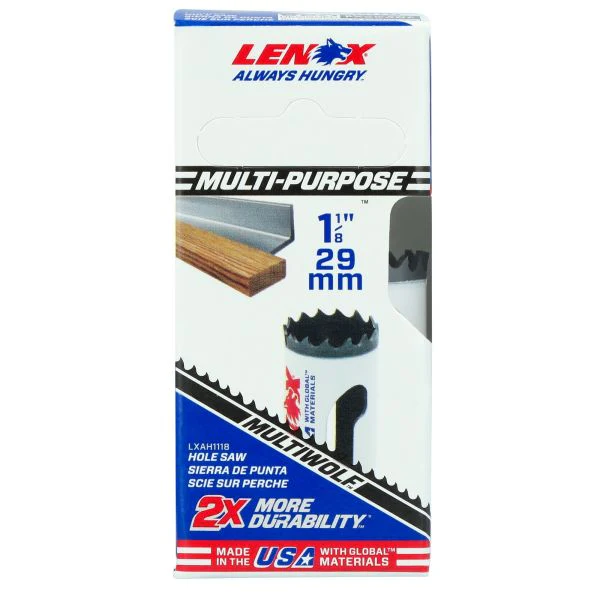 LENOX 1-1/8" Speed Slot Bi-Metal Hole Saw With T3 Technology