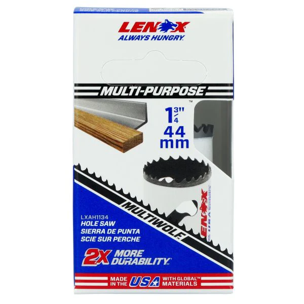 LENOX 1-3/4" Speed Slot Bi-Metal Hole Saw With T3 Technology