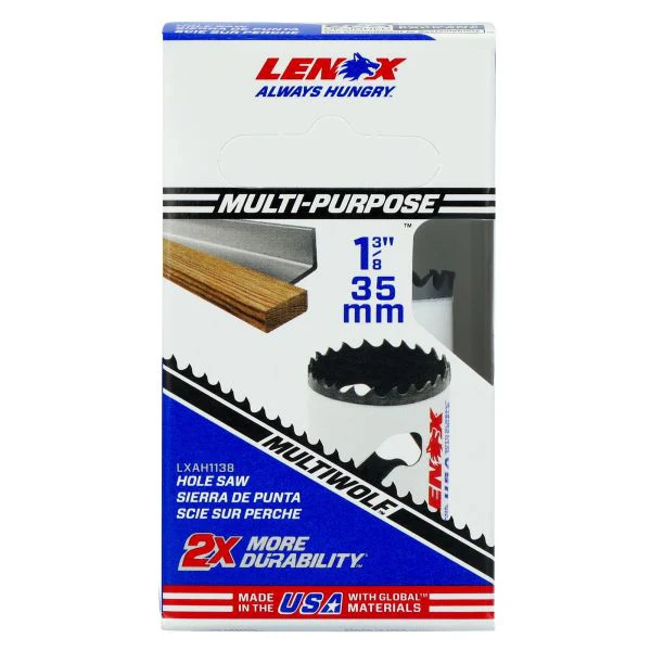 LENOX 1-3/8" Speed Slot Bi-Metal Hole Saw With T3 Technology