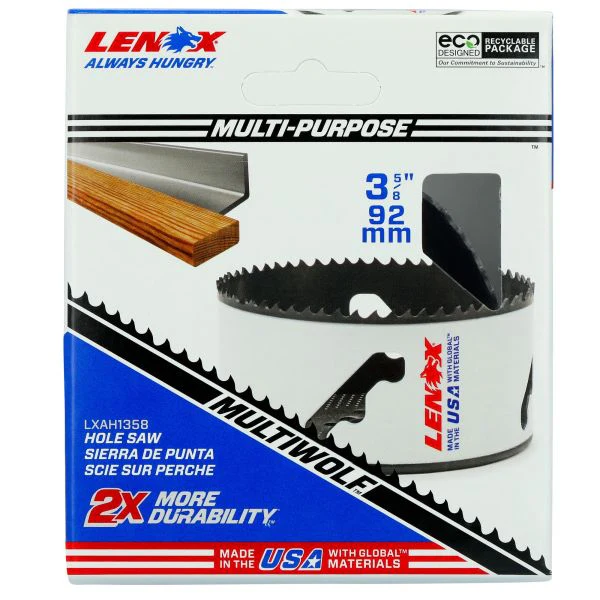 LENOX 3-5/8" Speed Slot Bi-Metal Hole Saw With T3 Technology