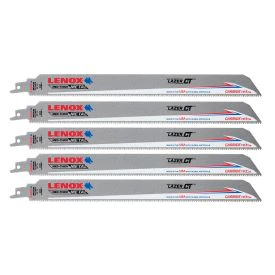 LENOX 12 in. x 1 in. LAZER CT 10 TPI Carbide Tipped Reciprocating Saw Blades (5 PK)