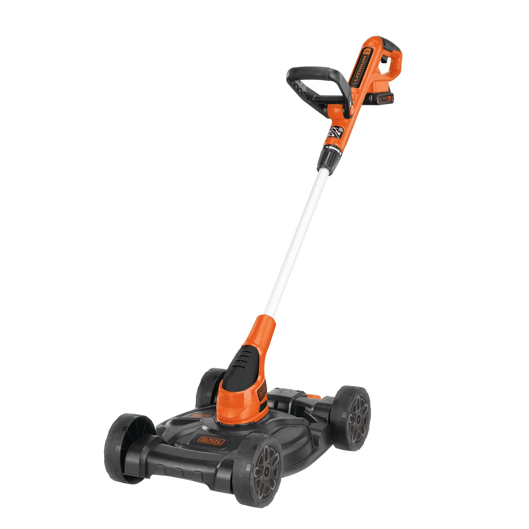 BLACK+DECKER 20V MAX* Lithium 12 Inch 3-In-1 Compact Lawn Mower - MTC220