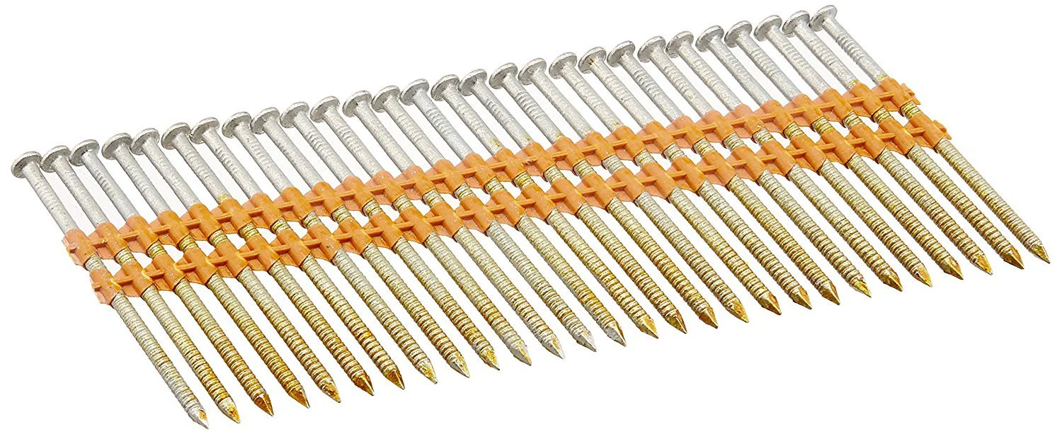 BOSTITCH 4,000-Qty. 3" X .131 Ring Shank 21 Degree Plastic Collated Stick Framing Nails