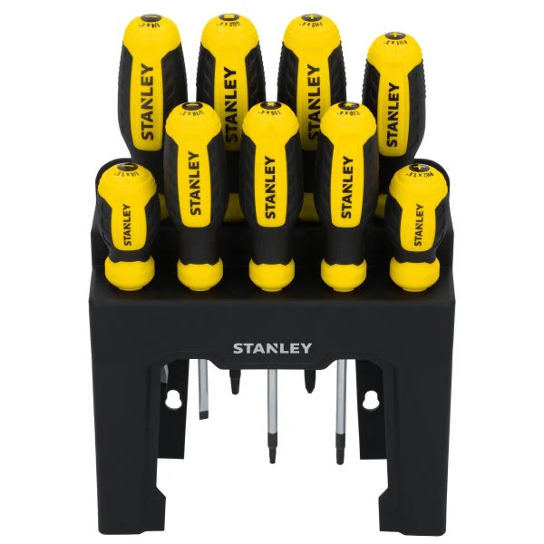 STANLEY 9pc Screwdriver Set With Stand